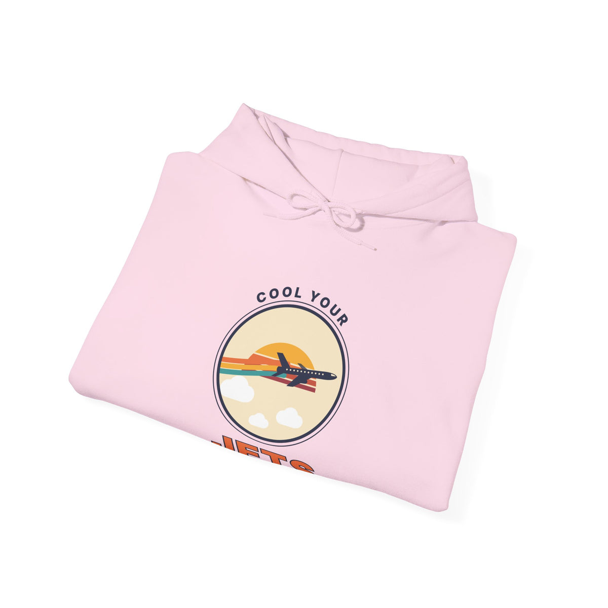 Jets Sunset Hoodie — "Cool Your Jets" Retro Airplane Graphic