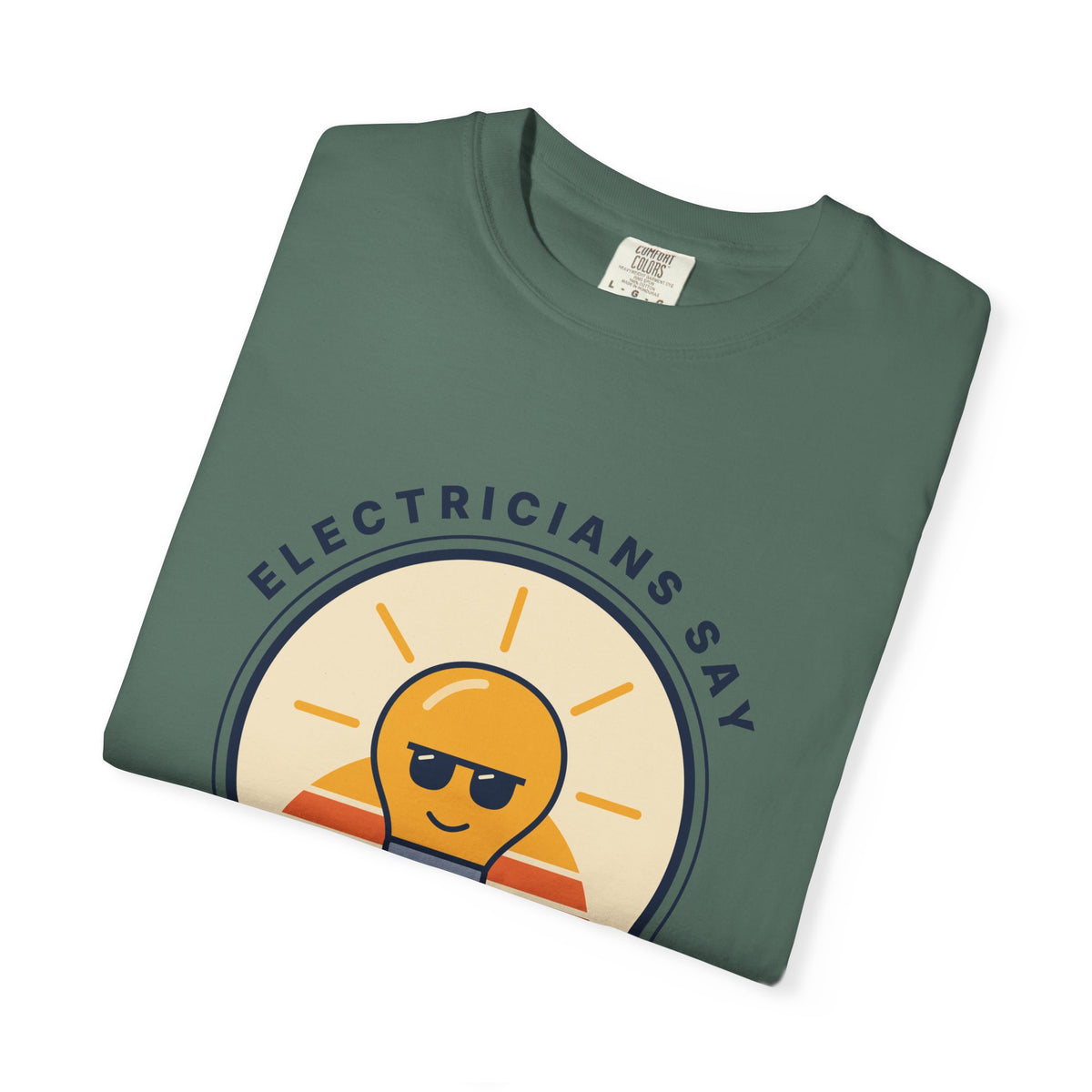 Electrician 'Watt's Up?' T-Shirt — Funny Retro Sunlight Bulb Tee