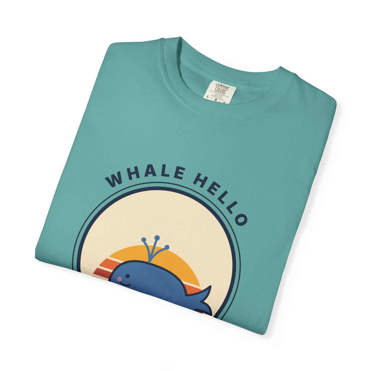 Whale Hello There! Graphic T-Shirt — Cute Retro Whale Tee