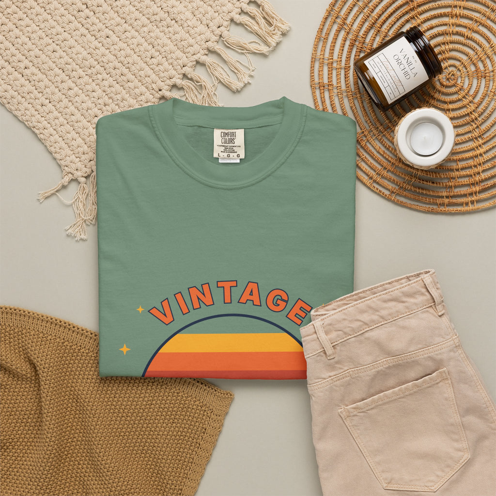 Vintage Vibes T-Shirt — Retro Sunset Graphic Tee