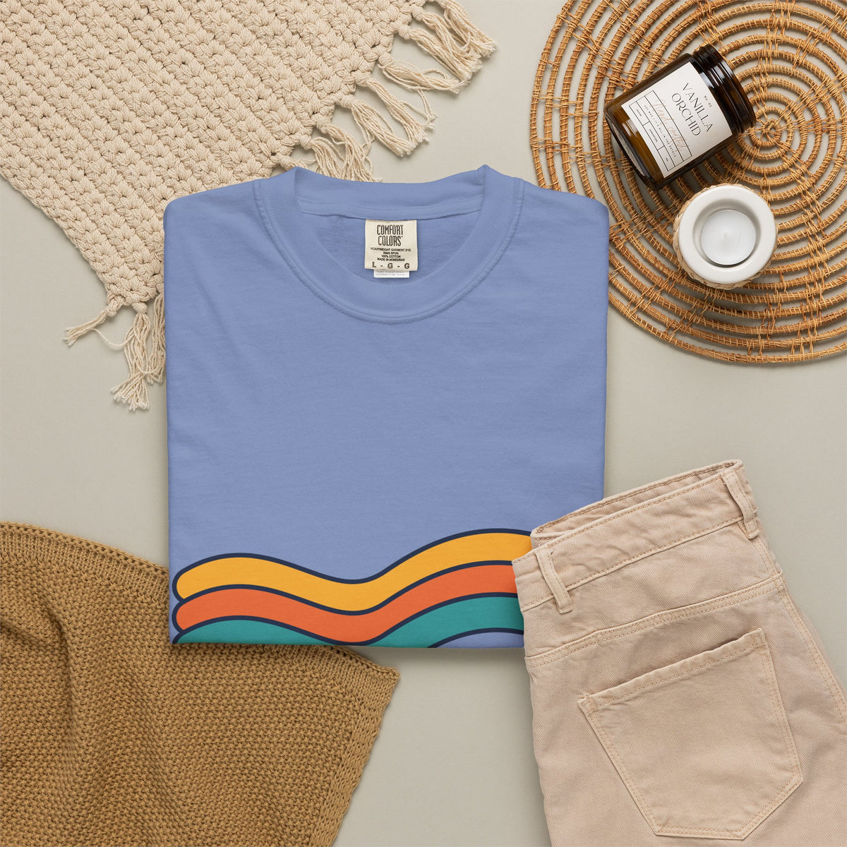 Vintage Vibes Retro Rainbow T-Shirt
