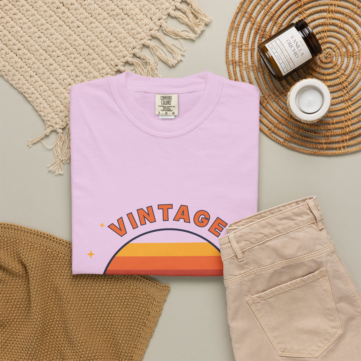 Vintage Vibes T-Shirt — Retro Sunset Graphic Tee