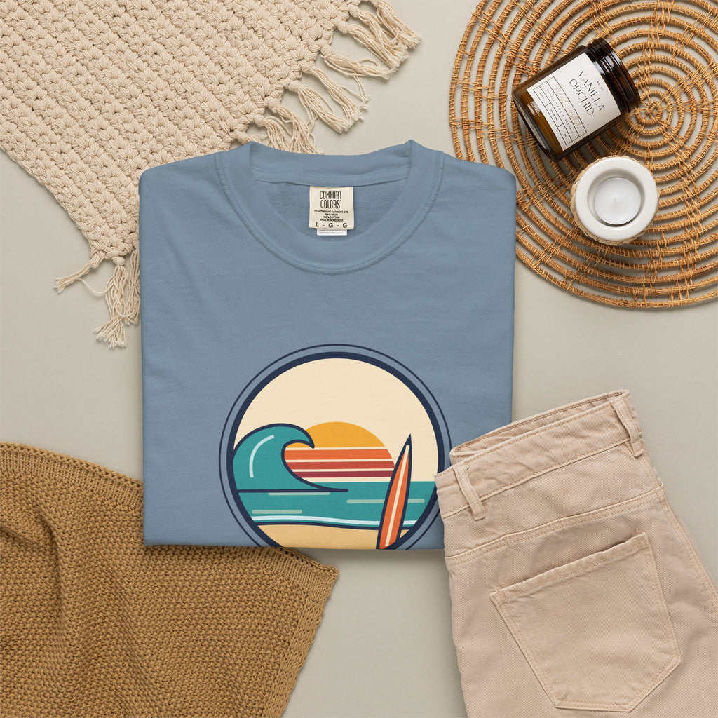 Ride the Waves T-Shirt — 'Ride the Waves, Life Sends You' Surf Graphic Tee