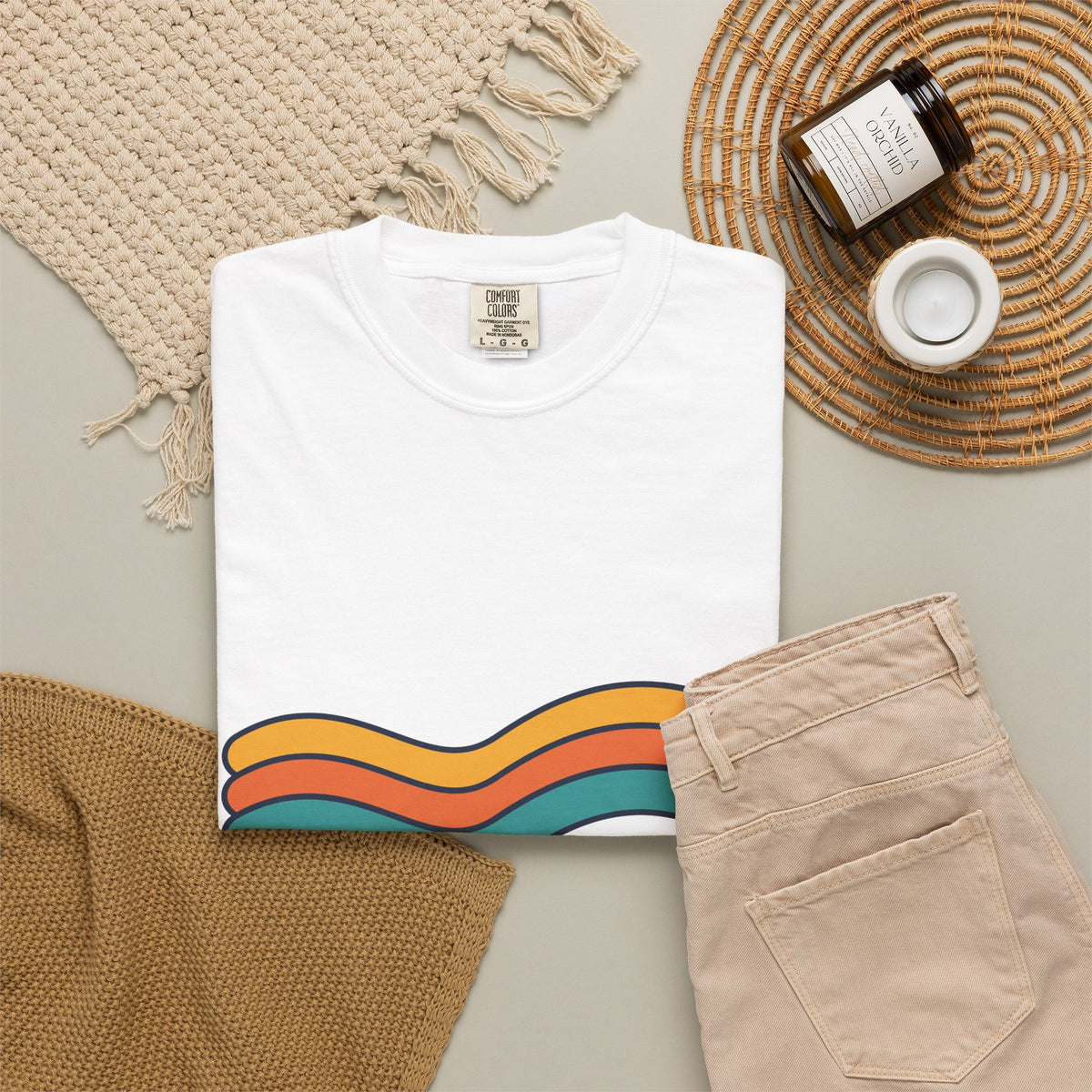 Vintage Vibes Retro Rainbow T-Shirt