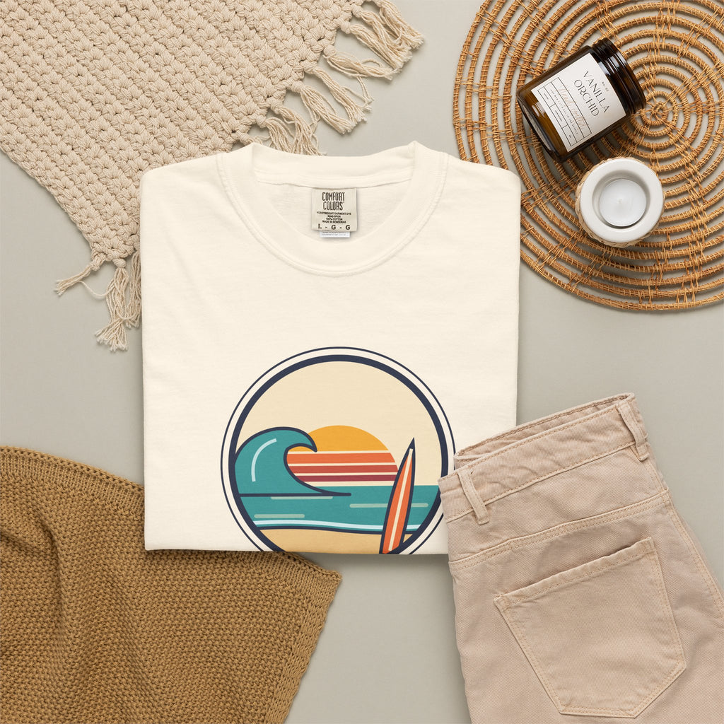 Ride the Waves T-Shirt — 'Ride the Waves, Life Sends You' Surf Graphic Tee