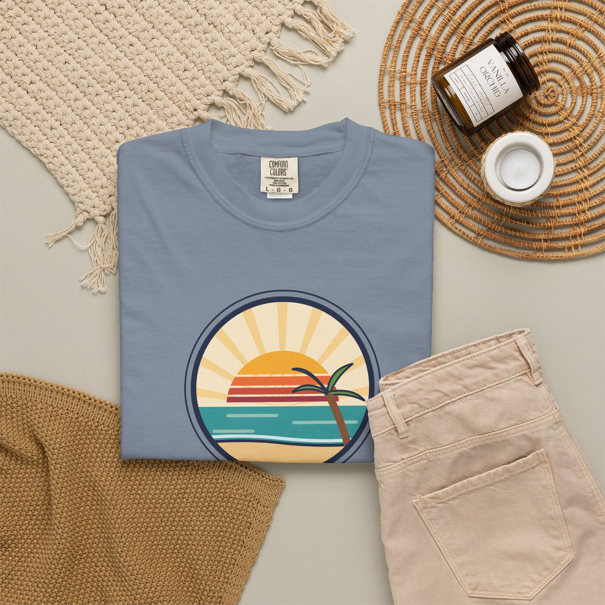 Rise Anyway T‑Shirt — Retro Sunrise Motivational Tee