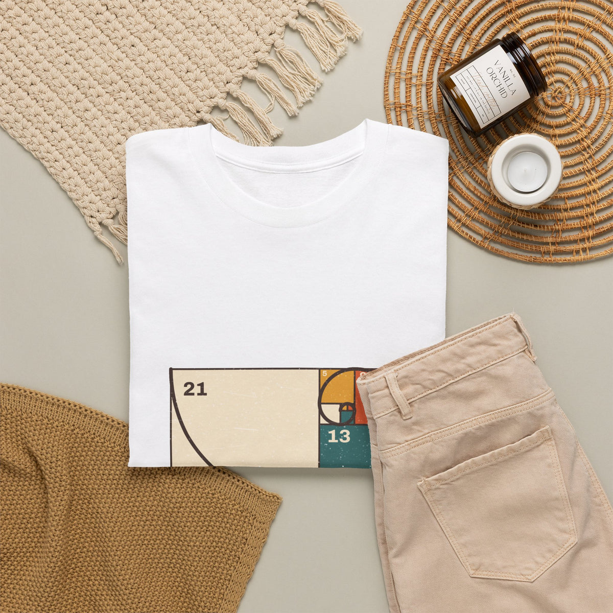 Golden Ratio T-Shirt — Fibonacci Spiral Math Graphic Tee