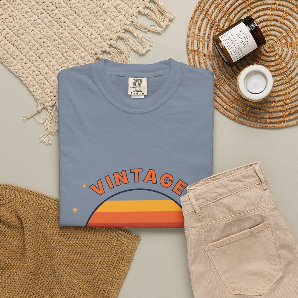 Vintage Vibes T-Shirt — Retro Sunset Graphic Tee