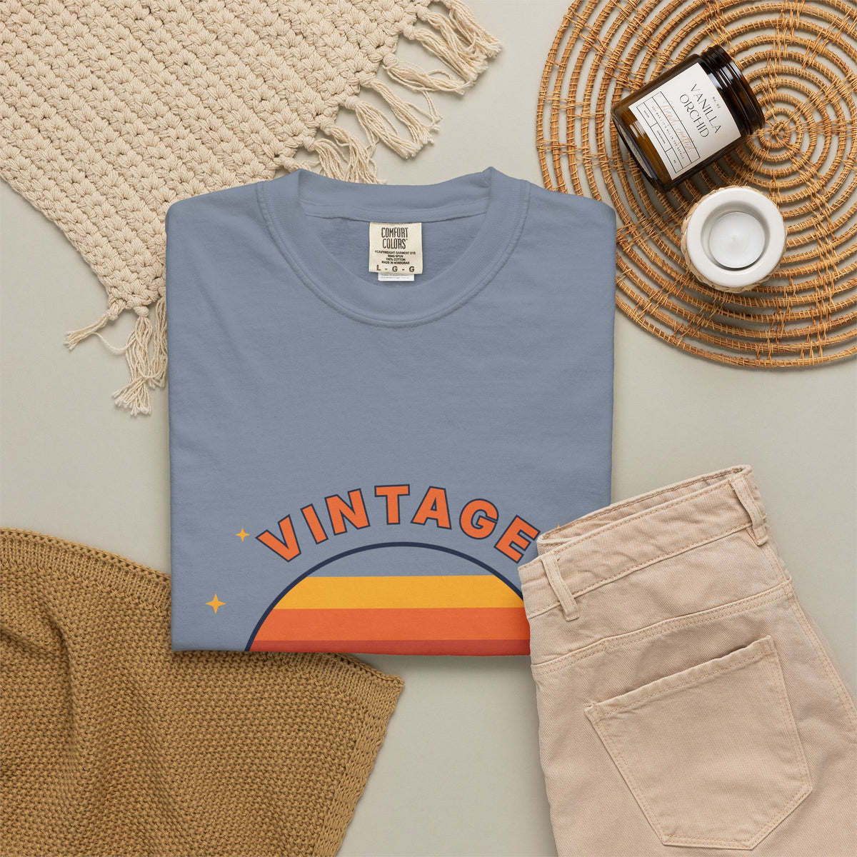 Vintage Vibes T-Shirt — Retro Sunset Graphic Tee