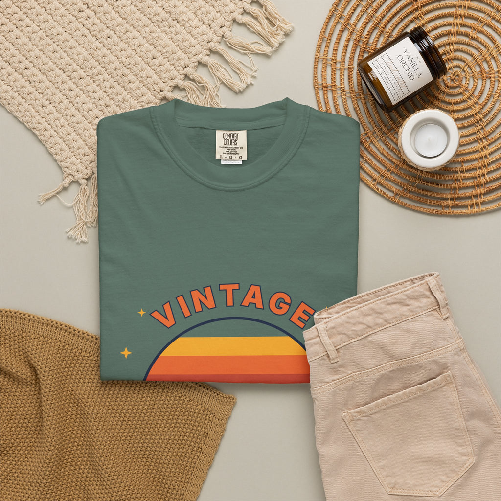 Vintage Vibes T-Shirt — Retro Sunset Graphic Tee