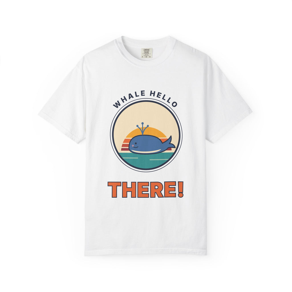 Whale Hello There! Graphic T-Shirt — Cute Retro Whale Tee