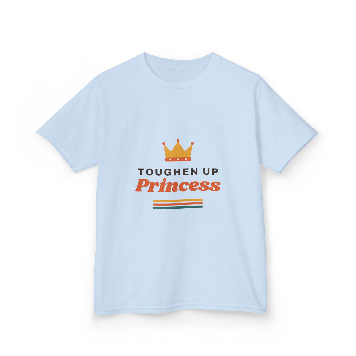 Kids T-Shirt — "Toughen Up Princess" Crown Graphic
