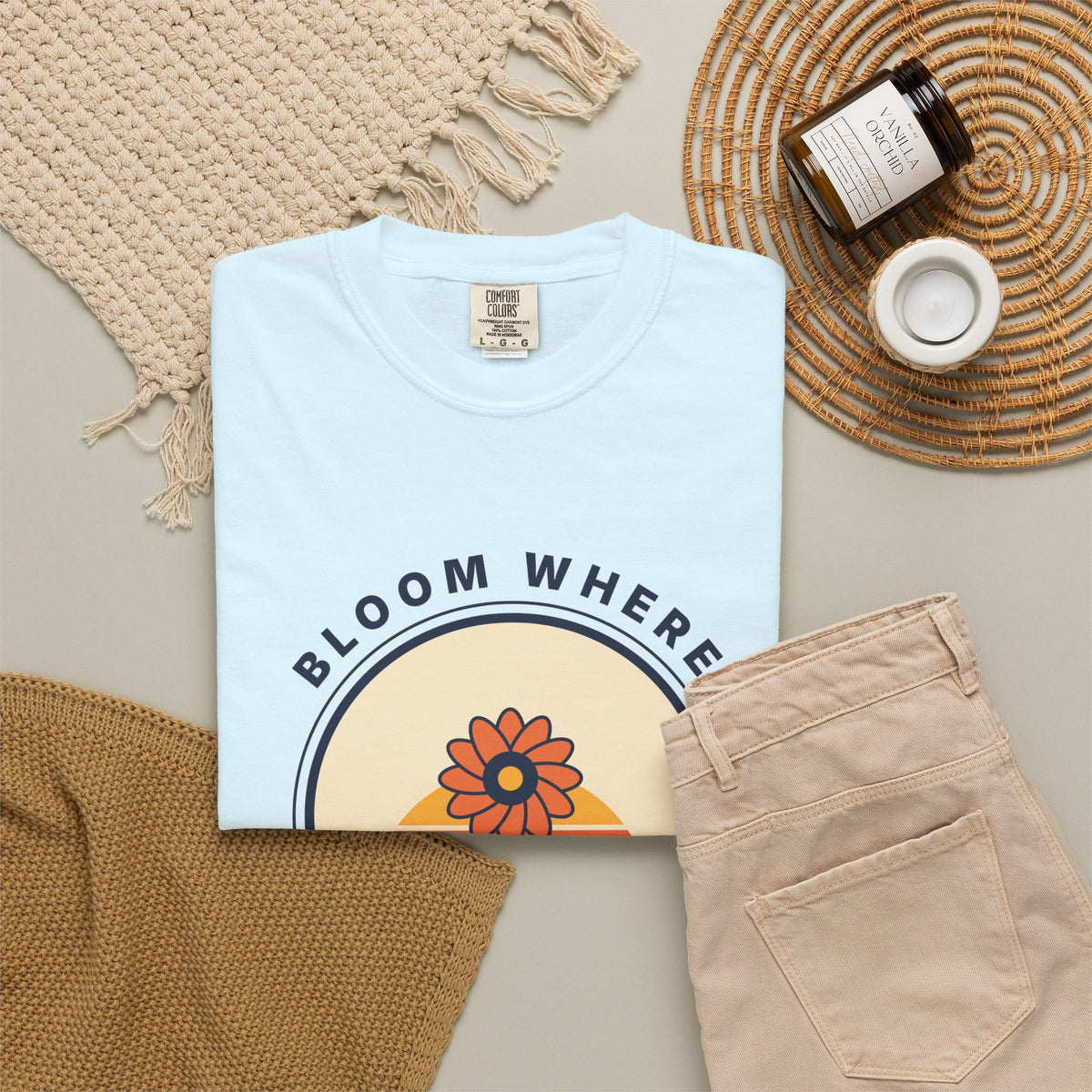 Bloom Where You're Planted T-Shirt — Retro Floral Graphic Tee