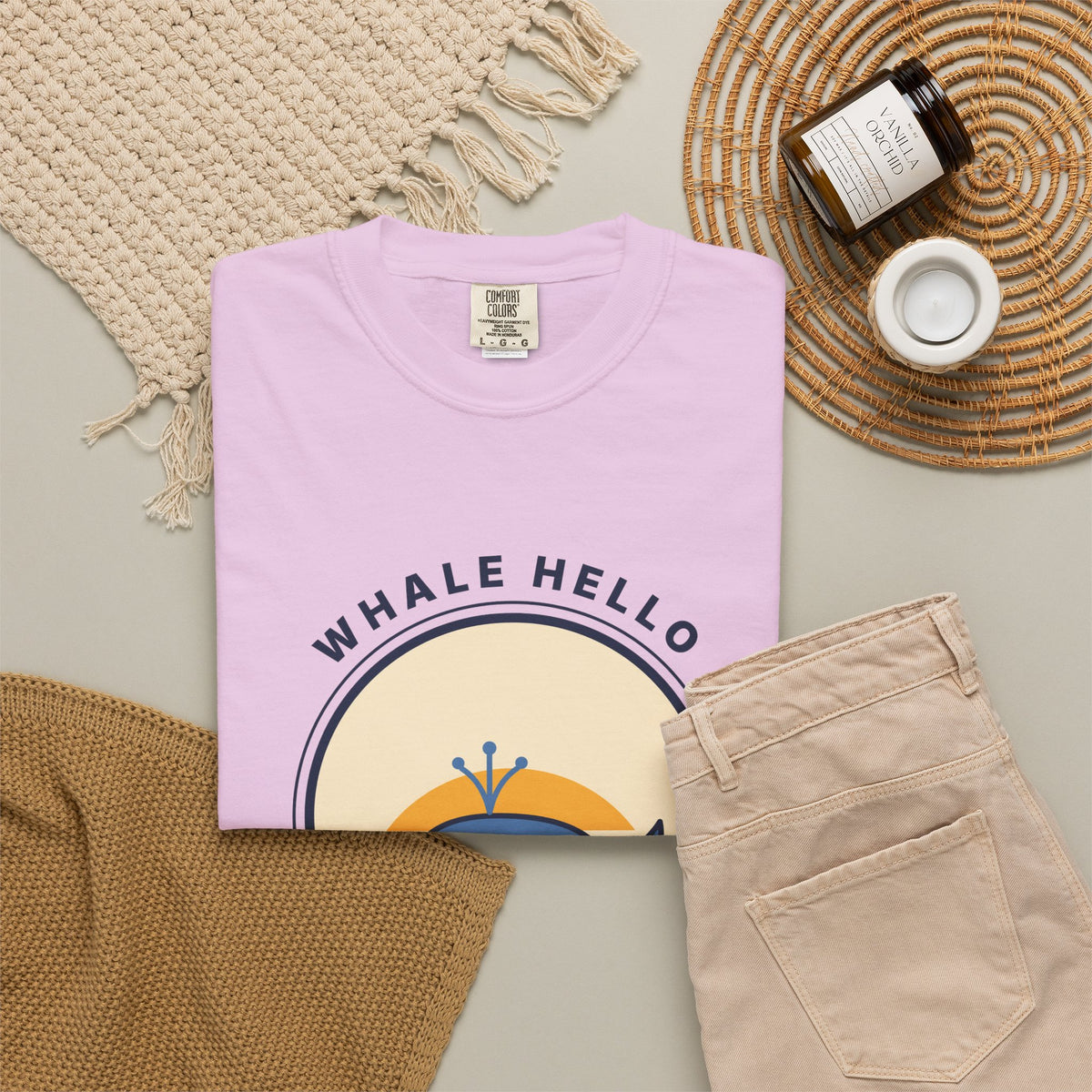Whale Hello There! Graphic T-Shirt — Cute Retro Whale Tee