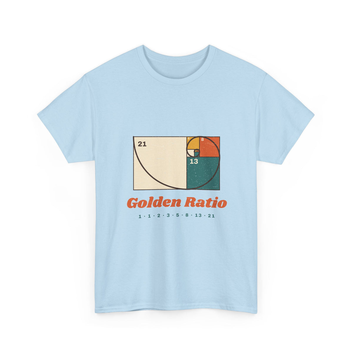 Golden Ratio T-Shirt — Fibonacci Spiral Math Graphic Tee