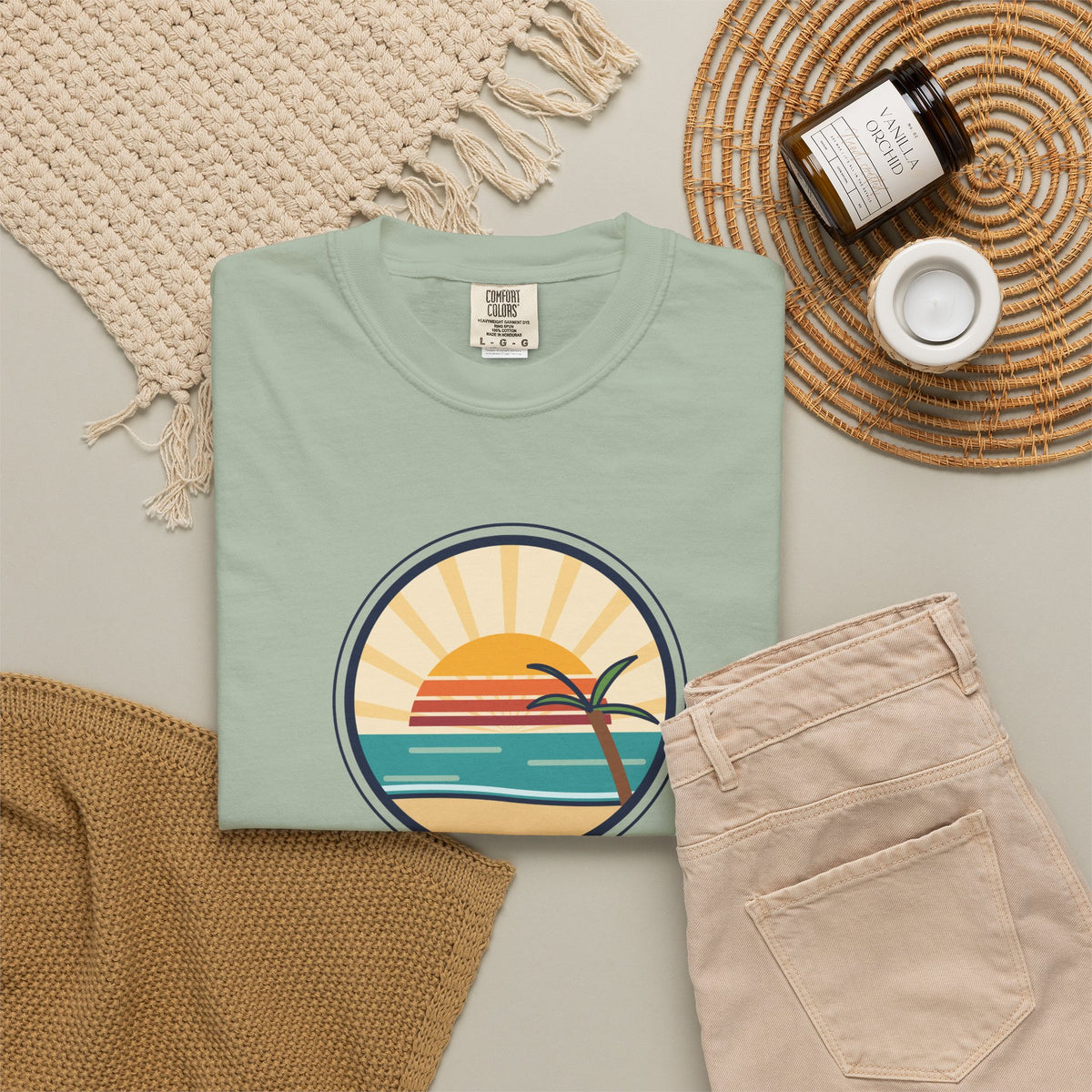 Rise Anyway T‑Shirt — Retro Sunrise Motivational Tee