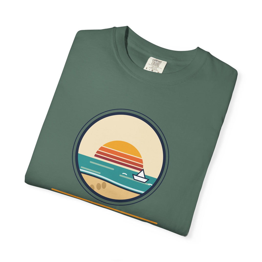 Drift Out With The Tide T-Shirt — Relaxing Beach Sunset Tee