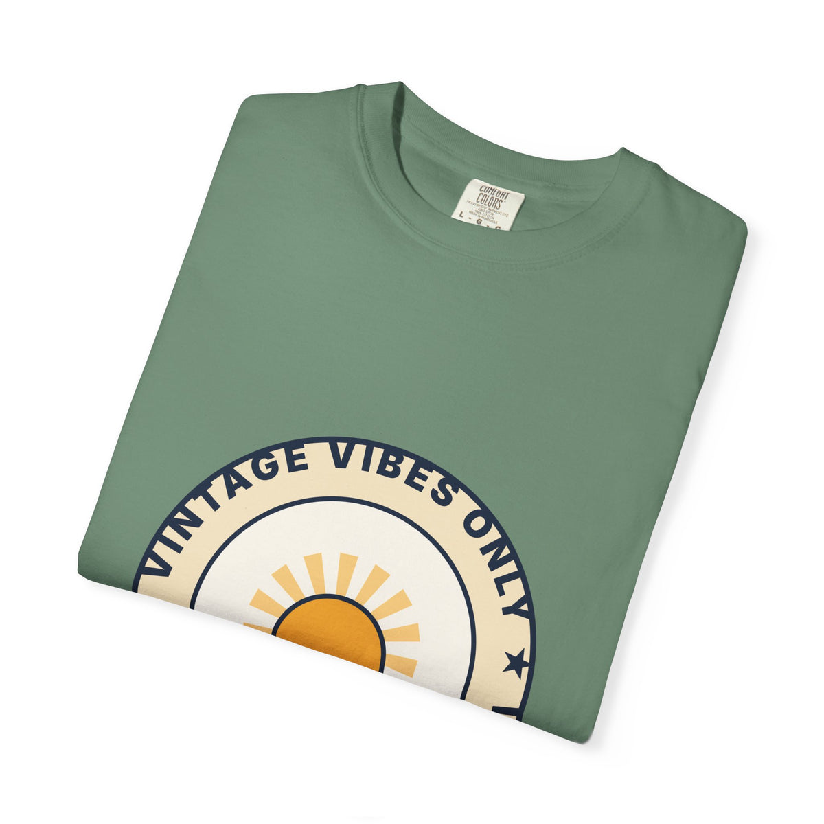 Vintage Vibes Only T-Shirt — Retro Sunrise Graphic Tee