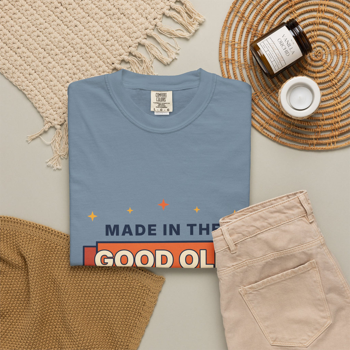 Made in the Good Old Days Vintage Tee — Retro Nostalgia Graphic T-Shirt
