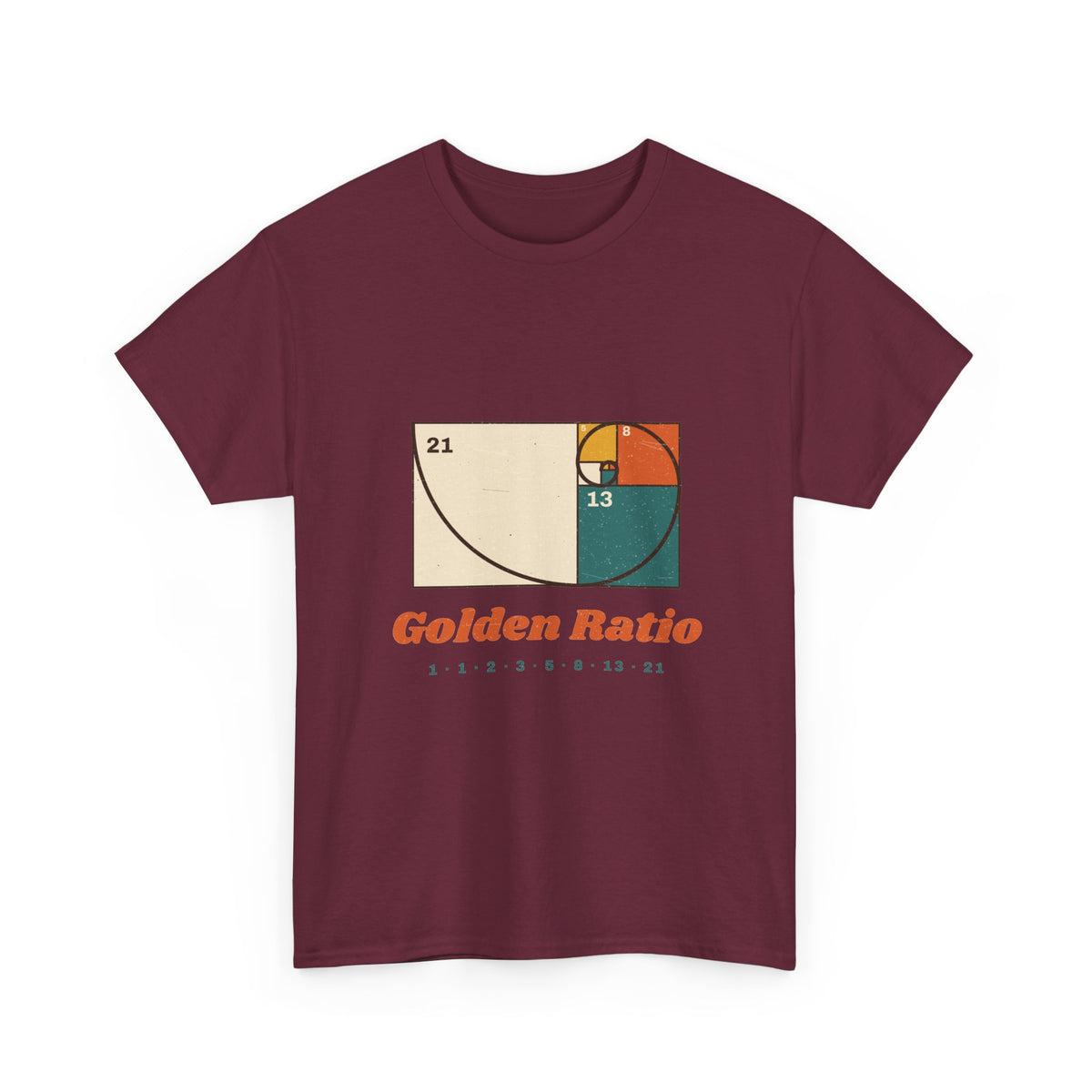 Golden Ratio T-Shirt — Fibonacci Spiral Math Graphic Tee