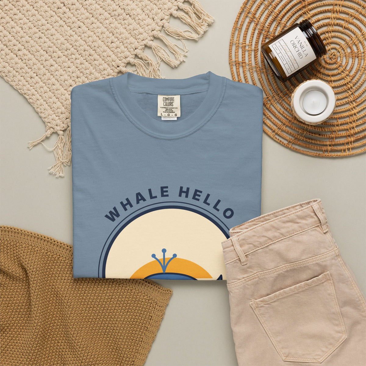 Whale Hello There! Graphic T-Shirt — Cute Retro Whale Tee
