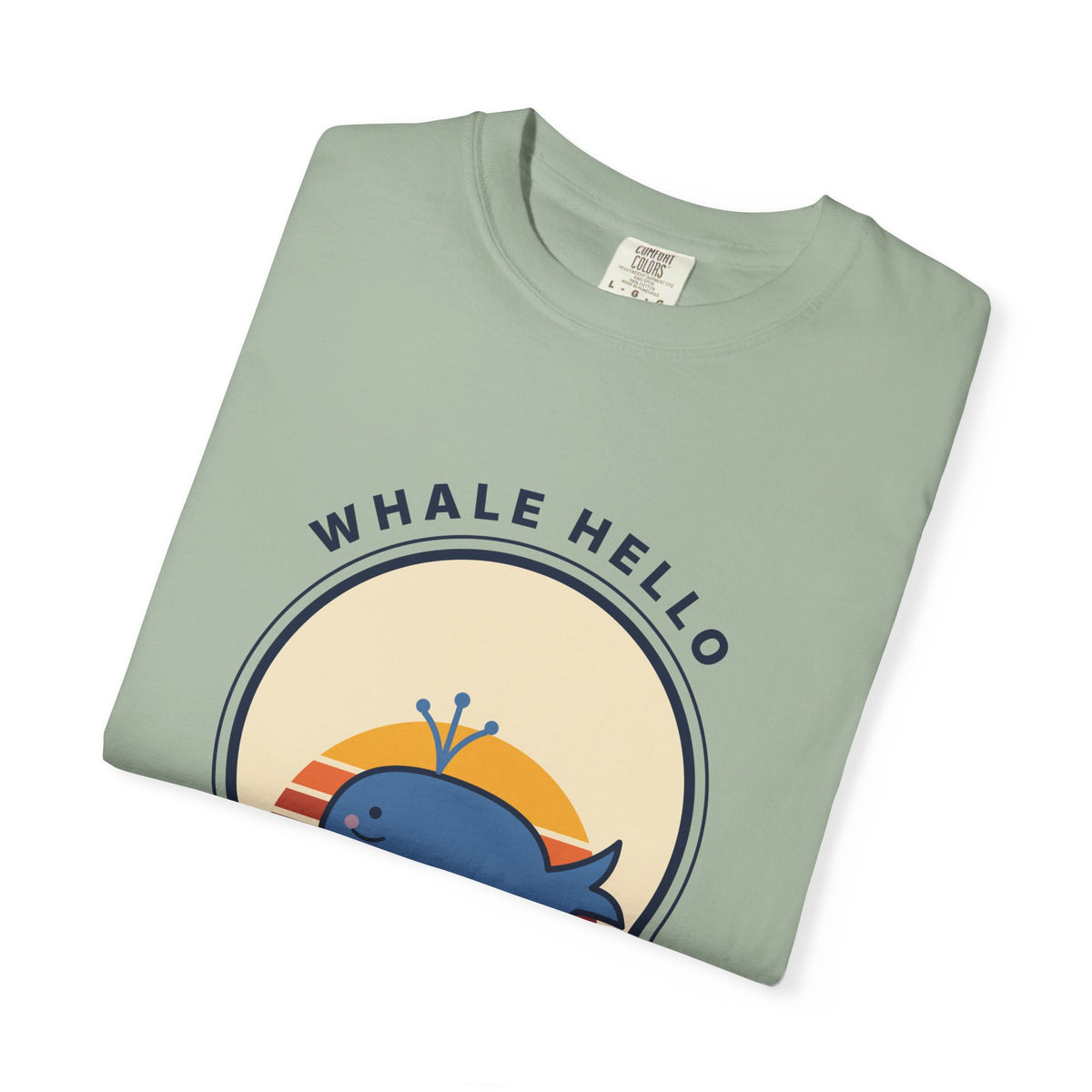 Whale Hello There! Graphic T-Shirt — Cute Retro Whale Tee