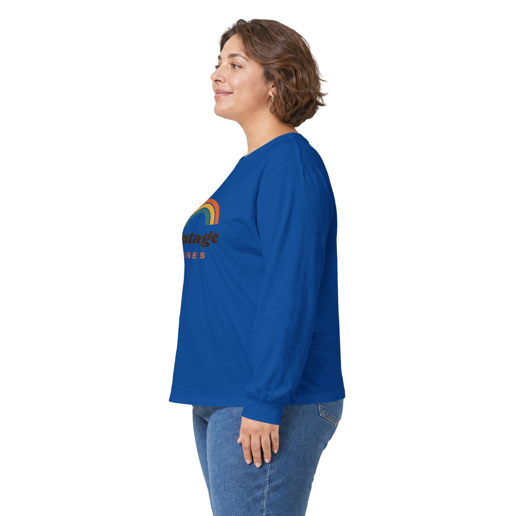 Vintage Vibes Rainbow Long Sleeve Tee