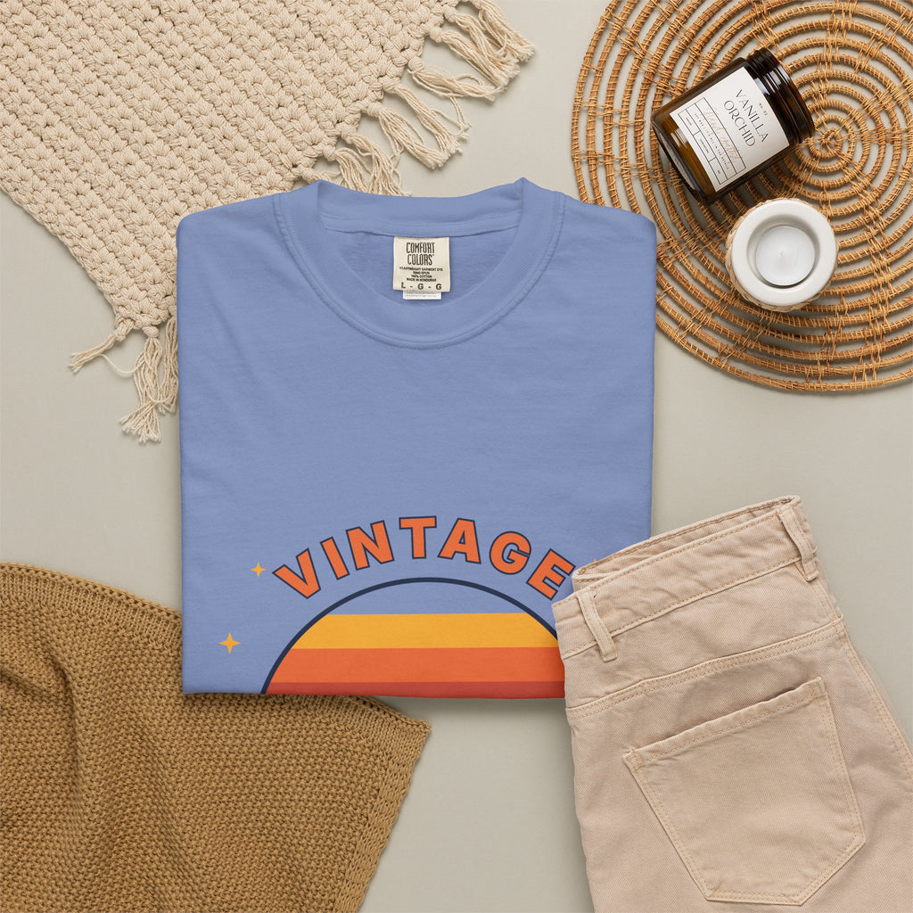 Vintage Vibes T-Shirt — Retro Sunset Graphic Tee