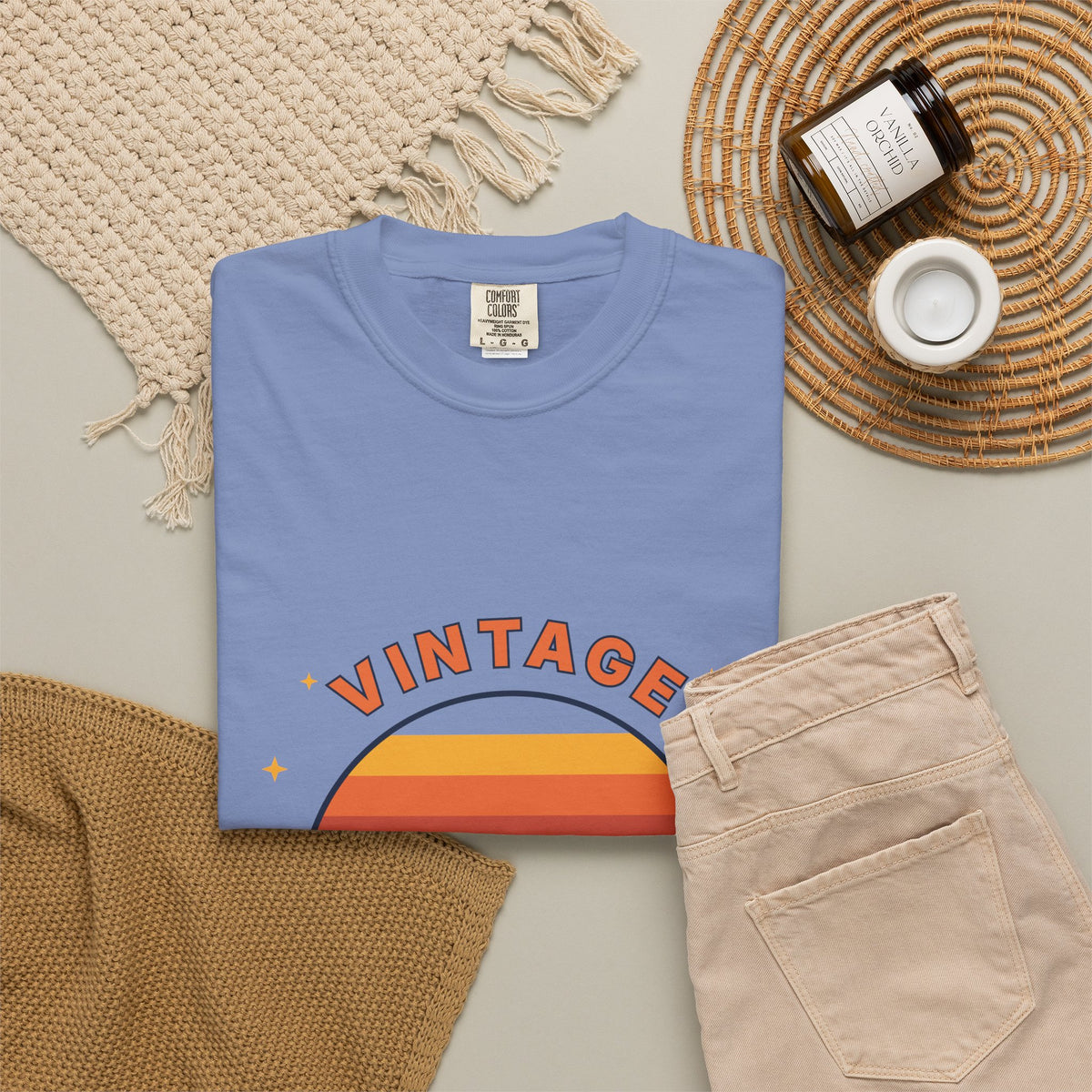 Vintage Vibes T-Shirt — Retro Sunset Graphic Tee