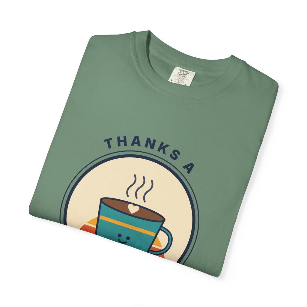 Thanks a Latte Coffee Lover Graphic T-Shirt