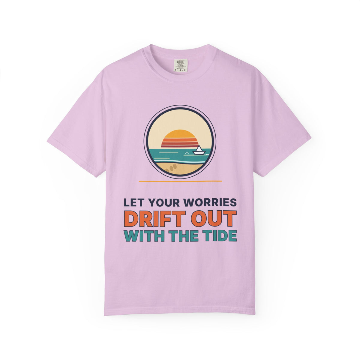 Drift Out With The Tide T-Shirt — Relaxing Beach Sunset Tee