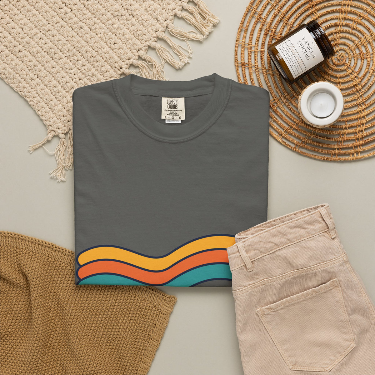 Vintage Vibes Retro Rainbow T-Shirt