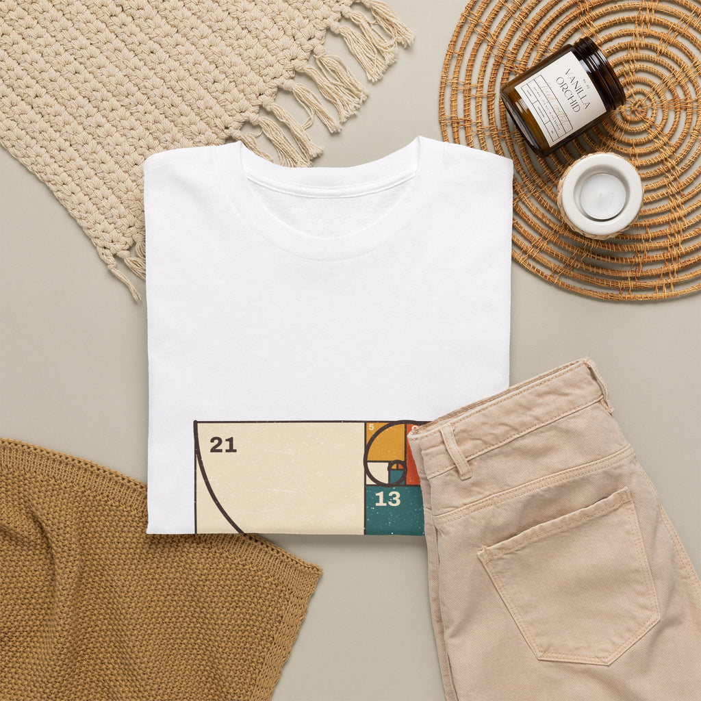 Golden Ratio T-Shirt — Fibonacci Spiral Math Graphic Tee
