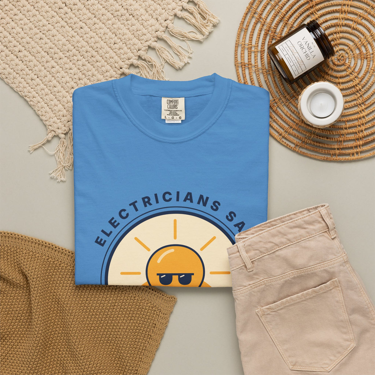 Electrician 'Watt's Up?' T-Shirt — Funny Retro Sunlight Bulb Tee