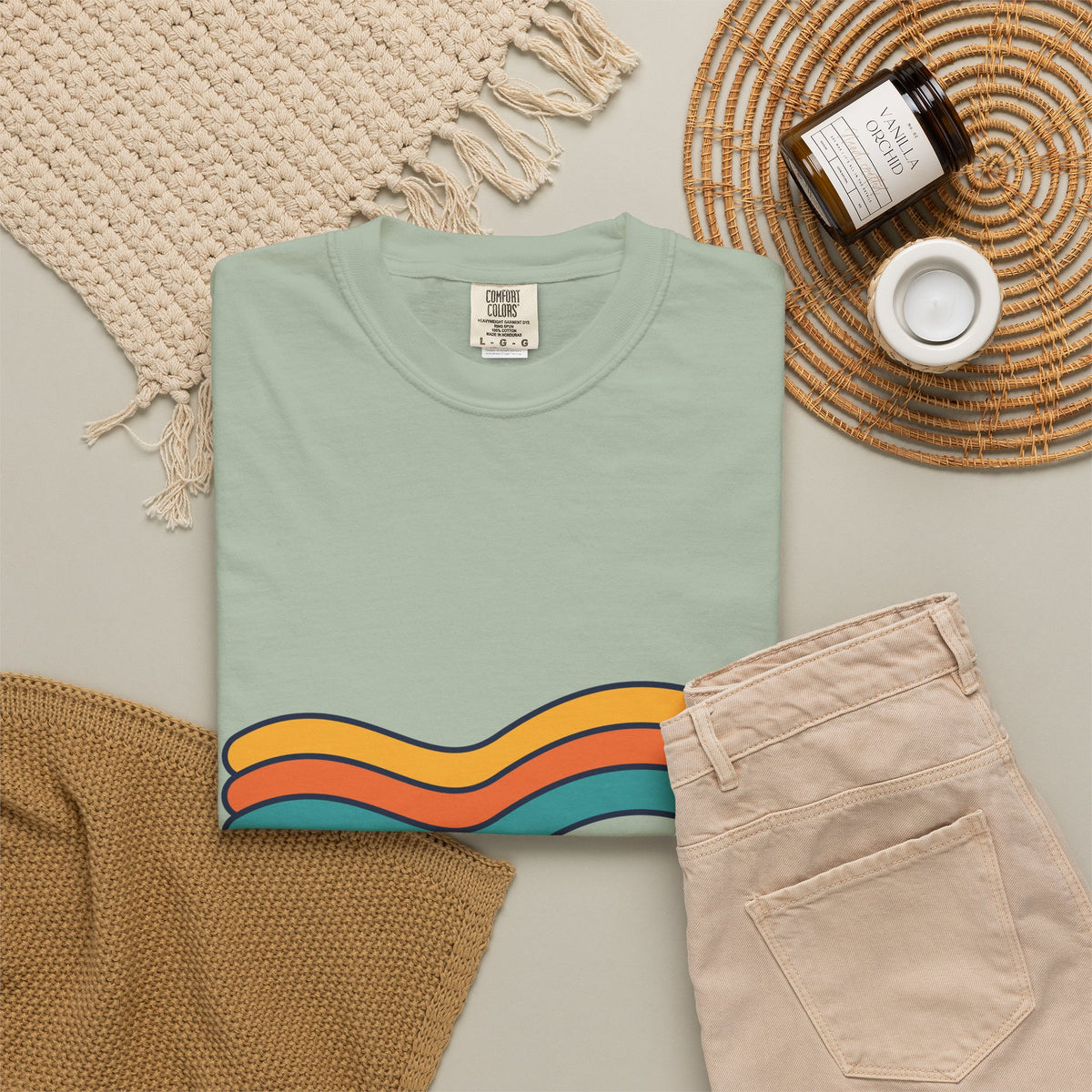 Vintage Vibes Retro Rainbow T-Shirt