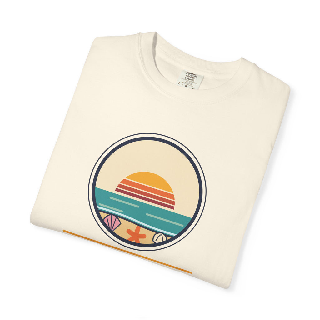 Collect Moments Not Things T-Shirt — Retro Sunset Travel Tee
