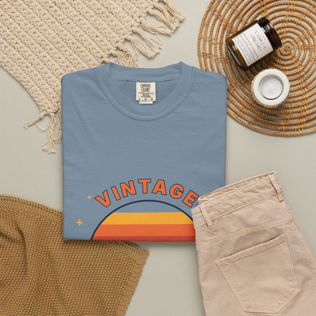 Vintage Vibes T-Shirt — Retro Sunset Graphic Tee