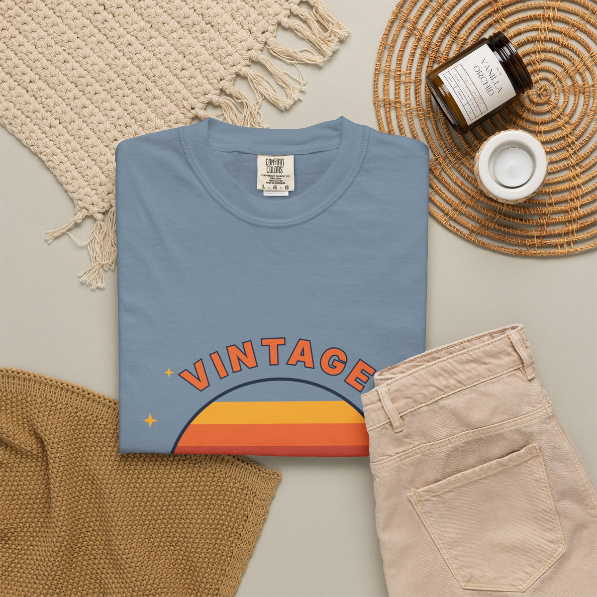 Vintage Vibes T-Shirt — Retro Sunset Graphic Tee