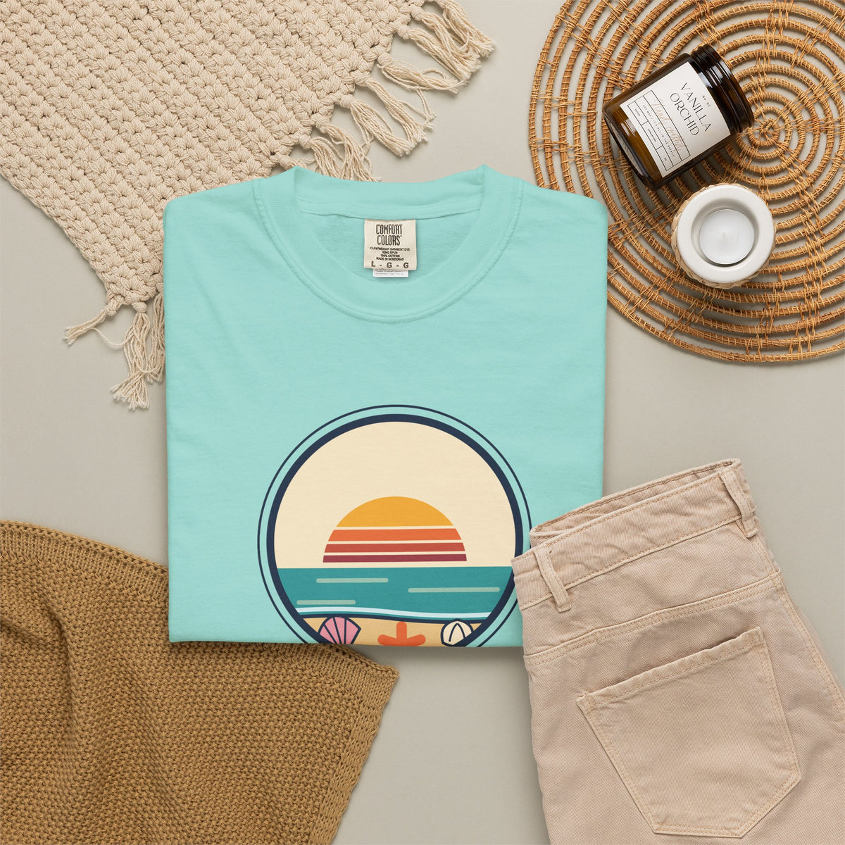 Collect Moments Not Things T-Shirt — Retro Sunset Travel Tee