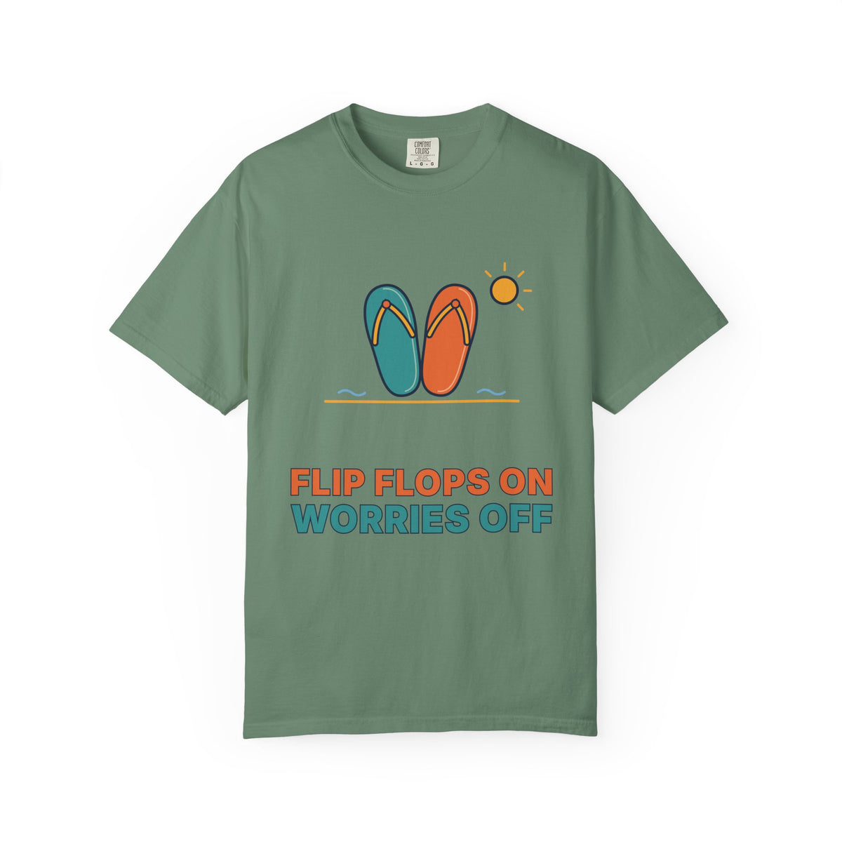 Flip Flops On Worries Off T-Shirt