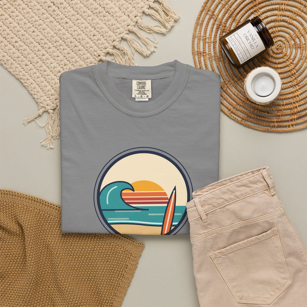 Ride the Waves T-Shirt — 'Ride the Waves, Life Sends You' Surf Graphic Tee
