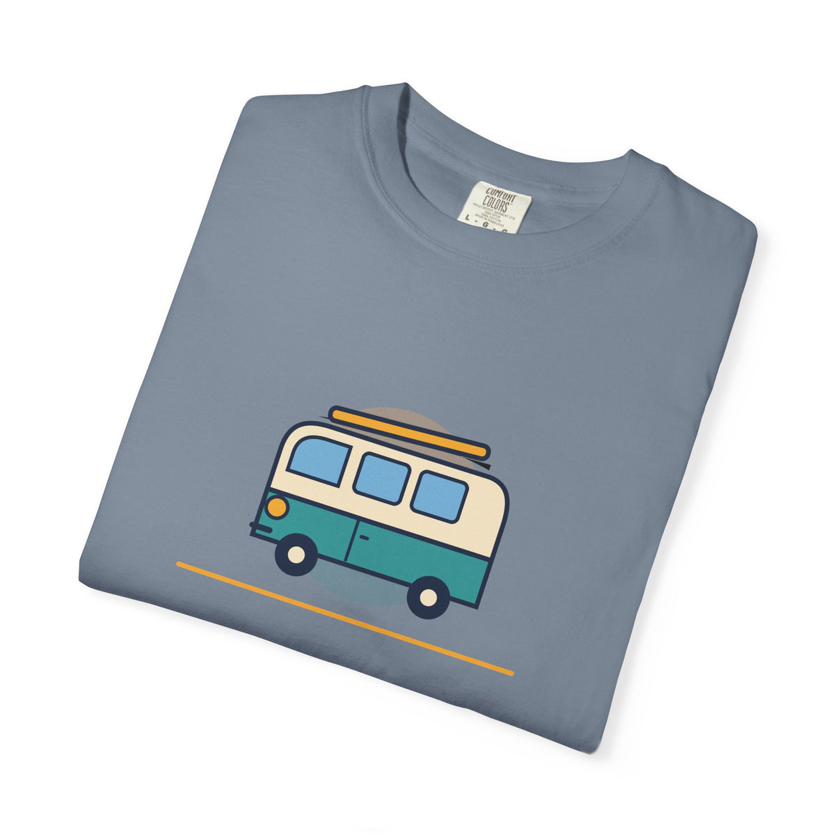 Happy Camper T-Shirt — Retro Campervan Graphic Tee for RV & Camping Lovers