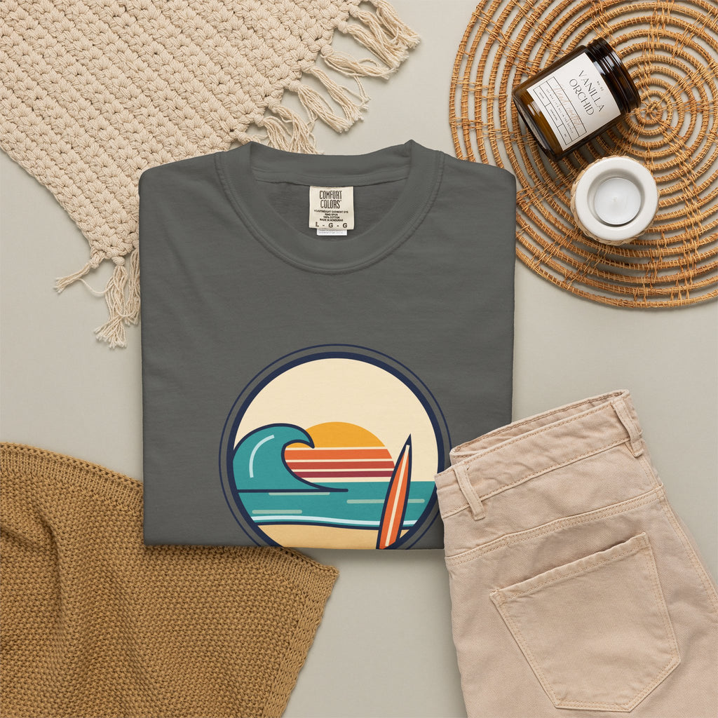 Ride the Waves T-Shirt — 'Ride the Waves, Life Sends You' Surf Graphic Tee