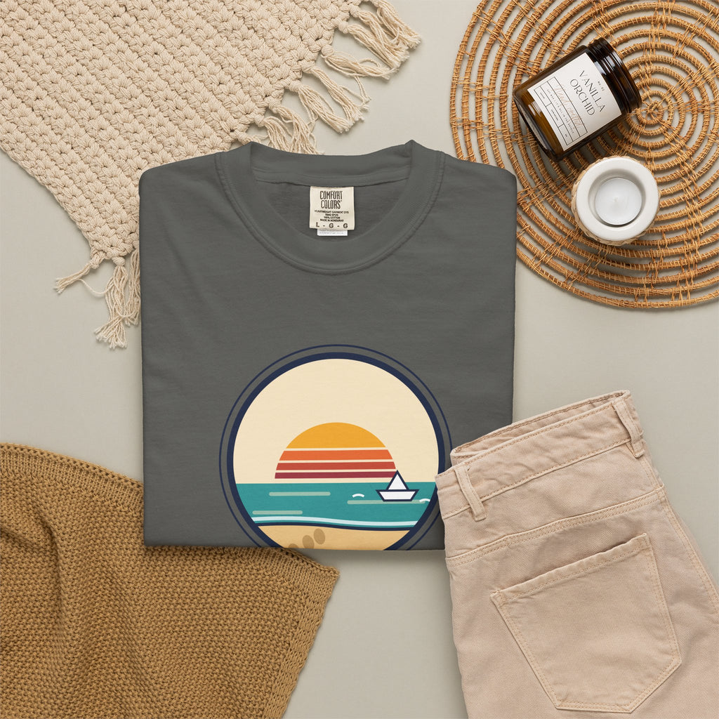Drift Out With The Tide T-Shirt — Relaxing Beach Sunset Tee