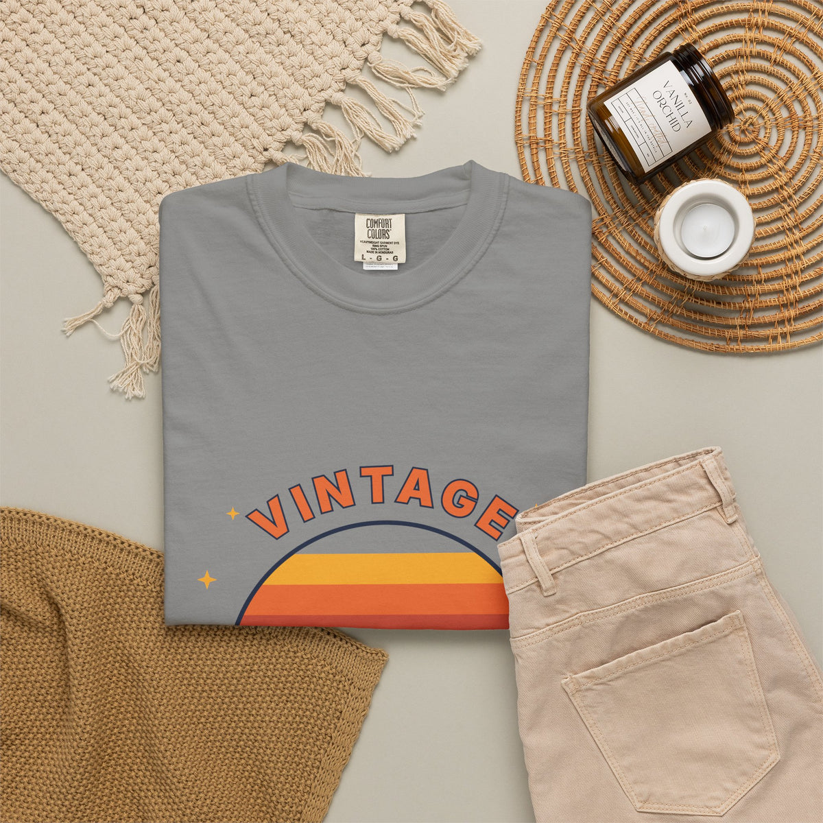 Vintage Vibes T-Shirt — Retro Sunset Graphic Tee