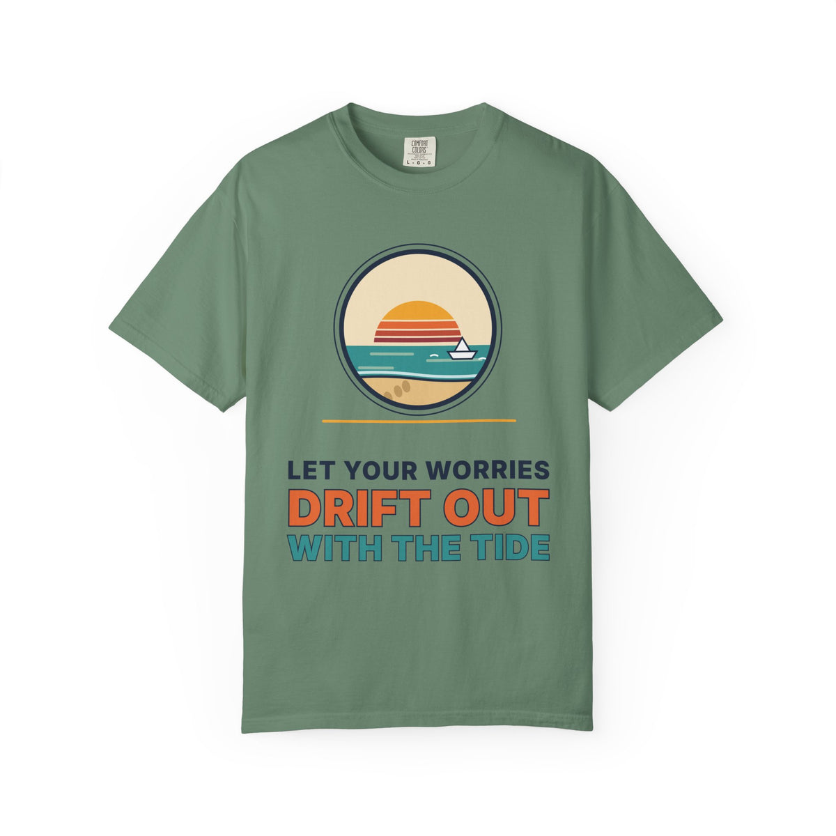 Drift Out With The Tide T-Shirt — Relaxing Beach Sunset Tee