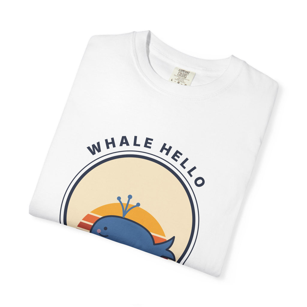 Whale Hello There! Graphic T-Shirt — Cute Retro Whale Tee