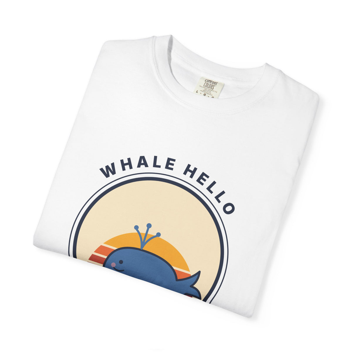 Whale Hello There! Graphic T-Shirt — Cute Retro Whale Tee