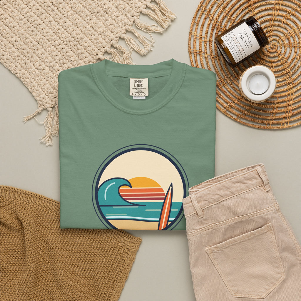 Ride the Waves T-Shirt — 'Ride the Waves, Life Sends You' Surf Graphic Tee
