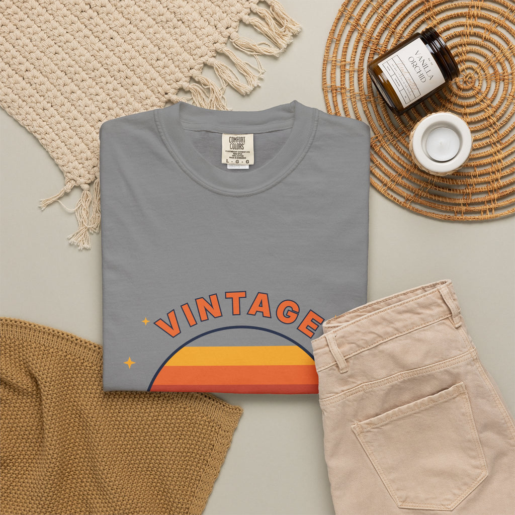 Vintage Vibes T-Shirt — Retro Sunset Graphic Tee